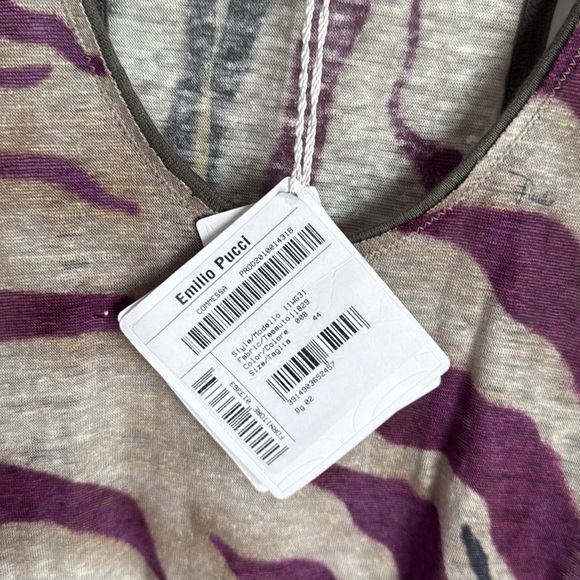 NEW EMILIO PUCCI  LINEN MAXI DRESS 10 - Picture 5 of 13